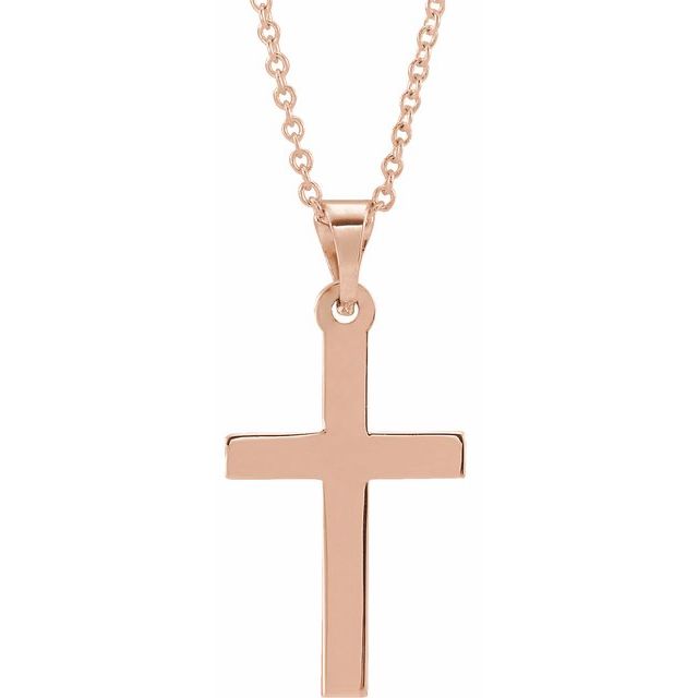 14k-rose-cross-18"-necklace
