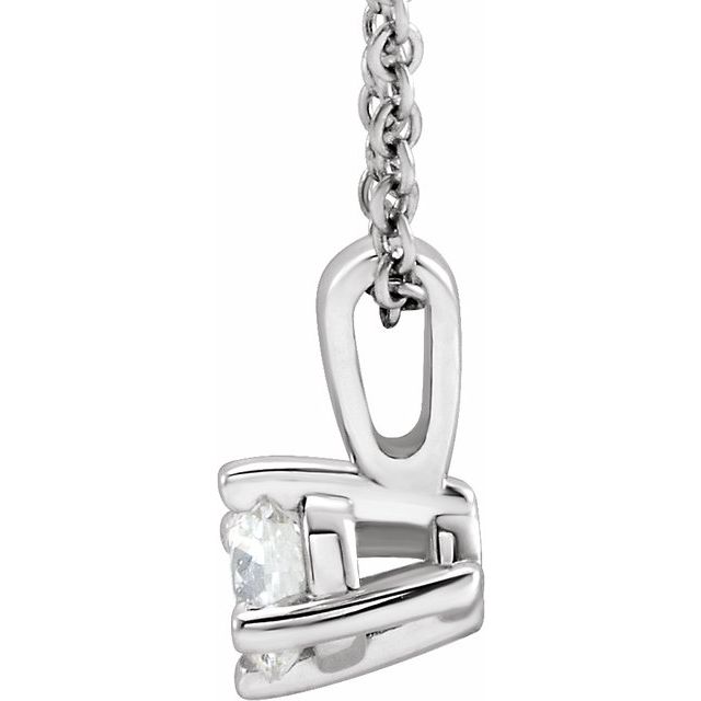 14k-white-1/4-ct-natural-diamond-solitaire-16-18"-necklace