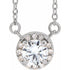 14k-white--natural-white-sapphire-&-.03-ctw-natural-diamond-16"-necklace