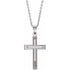 14k-white-cross-18"-necklace