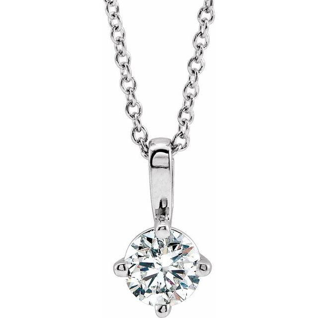 14k-white--natural-white-sapphire-solitaire-16-18"-necklace