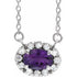 14k-white--natural-amethyst-&-.05-ctw-natural-diamond-16"-necklace