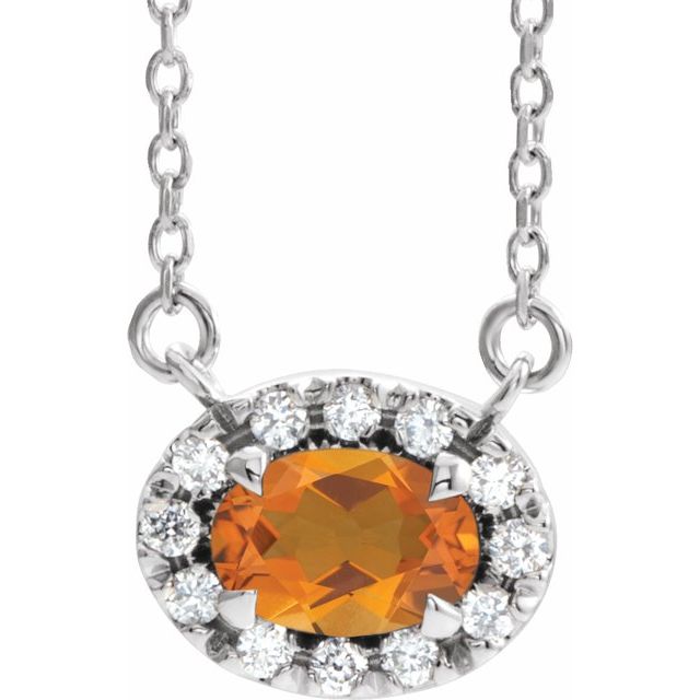 14k-white--natural-citrine-&-.05-ctw-natural-diamond-16"-necklace
