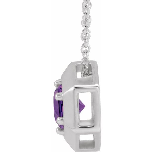 14k-white-natural-amethyst-geometric-16-18"-necklace