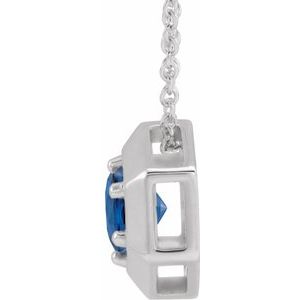 1/2 ct Diamond Solitaire Geometric Necklace