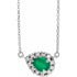 14k-white--natural-emerald-&-1/8-ctw-natural-diamond-16"-necklace