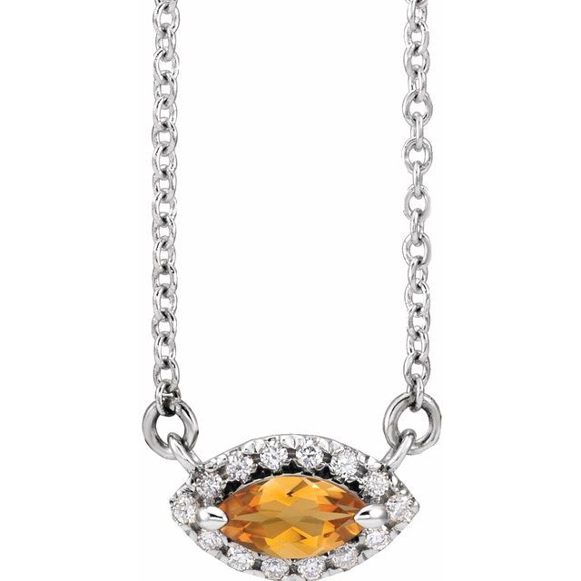 14k-white-natural-citrine-&-.05-ctw-natural-diamond-halo-style-16"-necklace