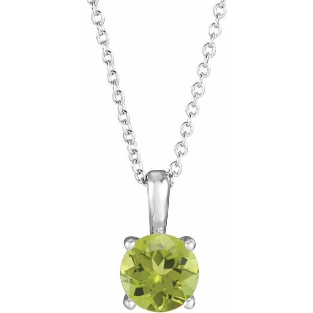 14k-white--natural-peridot-16-18"-necklace
