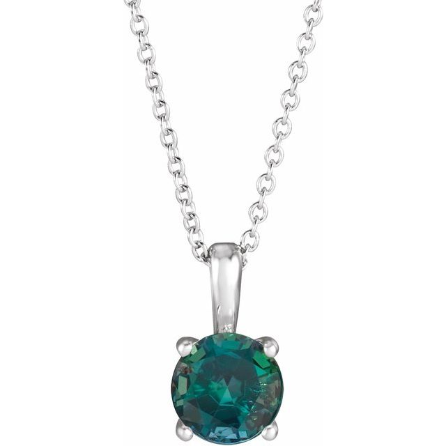14k-white--lab-grown-alexandrite-16-18"-necklace