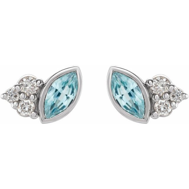 14k-white-natural-blue-zircon-&-.05-ctw-natural-diamond-earrings
