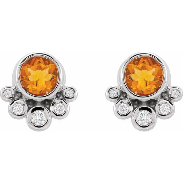 14k-white-natural-citrine-&-1/8-ctw-natural-diamond-earrings