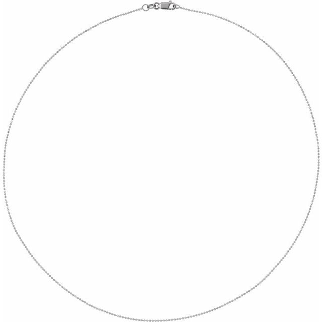 14k-white--diamond-cut-bead-7"-chain