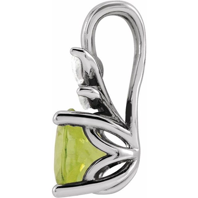 14k-white-natural-peridot-&-1/10-ctw-natural-diamond-pendant
