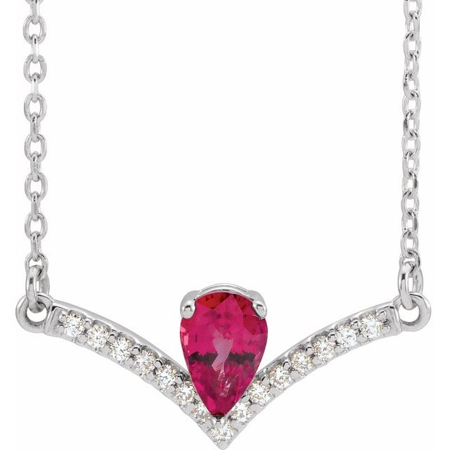 14k-white-lab-grown-ruby-&-.06-ctw-natural-diamond-16"-necklace