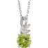 14k-white-natural-peridot-&-1/10-ctw-natural-diamond-16-18"-necklace