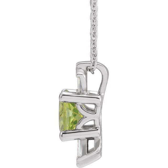 14k-white-natural-peridot-&-1/6-ctw-natural-diamond-16-18"-necklace