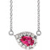14k-white--natural-pink-tourmaline-&-1/8-ctw-natural-diamond-16"-necklace