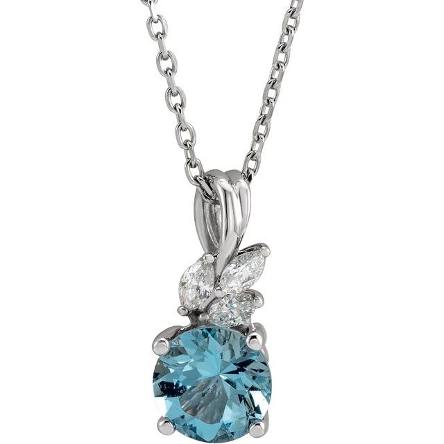 14k-white-natural-aquamarine-&-1/10-ctw-natural-diamond-16-18"-necklace