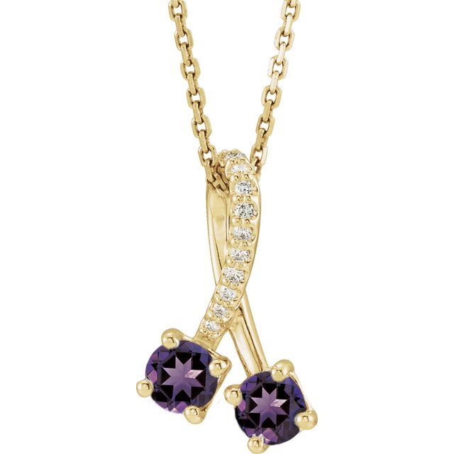 14k-yellow-natural-amethyst-&-.05-ctw-natural-diamond-16-18"-necklace