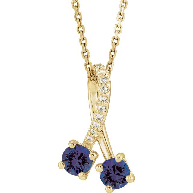 14k-yellow-lab-grown-blue-sapphire-&-.05-ctw-natural-diamond-16-18"-necklace