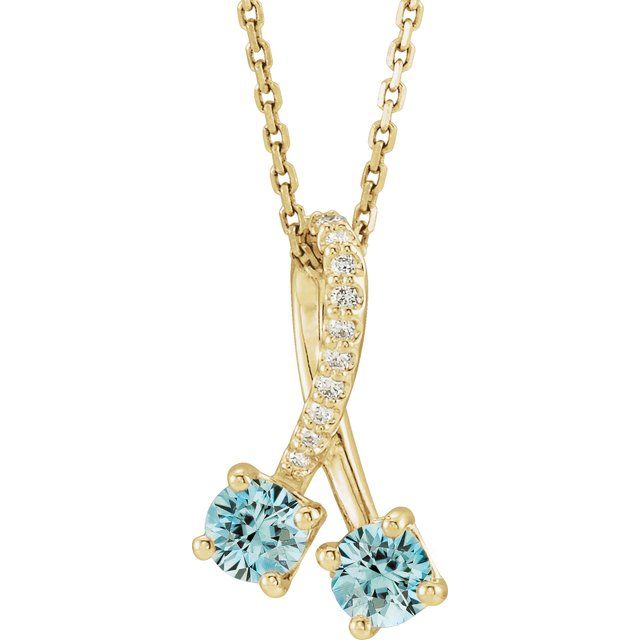 14k-yellow-natural-blue-zircon-&-.05-ctw-natural-diamond-16-18"-necklace