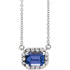 14k-white--natural-tanzanite-&-1/5-ctw-natural-diamond-halo-style-16"-necklace