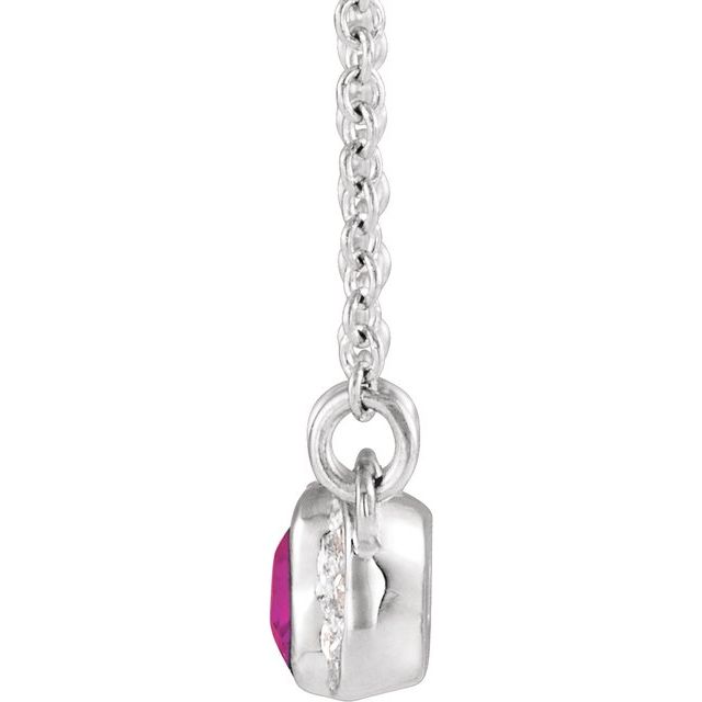 14k-white-natural-pink-tourmaline-&-.02-ctw-natural-diamond-bar-16"-necklace