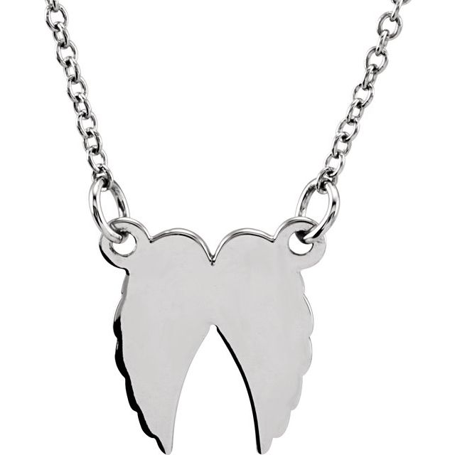 sterling-silver-tiny-posh®-angel-wings-16-18"-necklace
