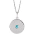 14k-white-natural-blue-zircon-disc-16-18"-necklace