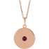 14k-rose-lab-grown-ruby-disc-16-18"-necklace
