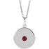 14k-white-natural-ruby-disc-16-18"-necklace