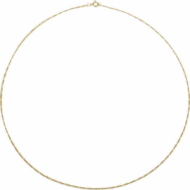 14k-yellow--figaro-16"-chain