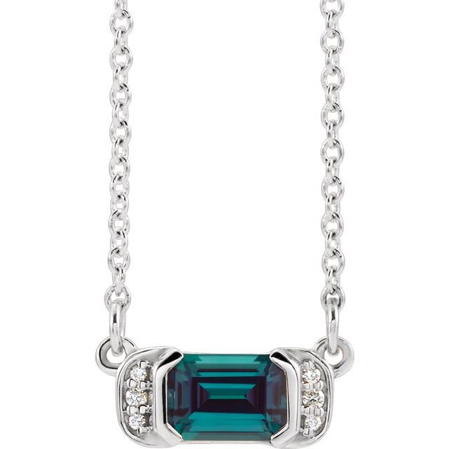 14k-white-lab-grown-alexandrite-&-.02-ctw-natural-diamond-bar-16"-necklace