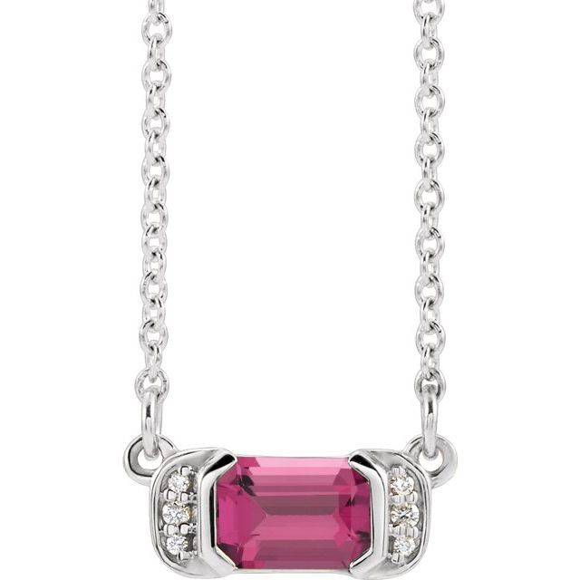 14k-white-natural-pink-tourmaline-&-.02-ctw-natural-diamond-bar-16"-necklace
