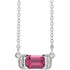 14k-white-natural-pink-tourmaline-&-.02-ctw-natural-diamond-bar-16"-necklace