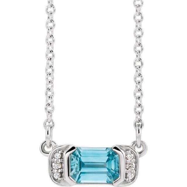 14k-white-natural-blue-zircon-&-.02-ctw-natural-diamond-bar-16"-necklace