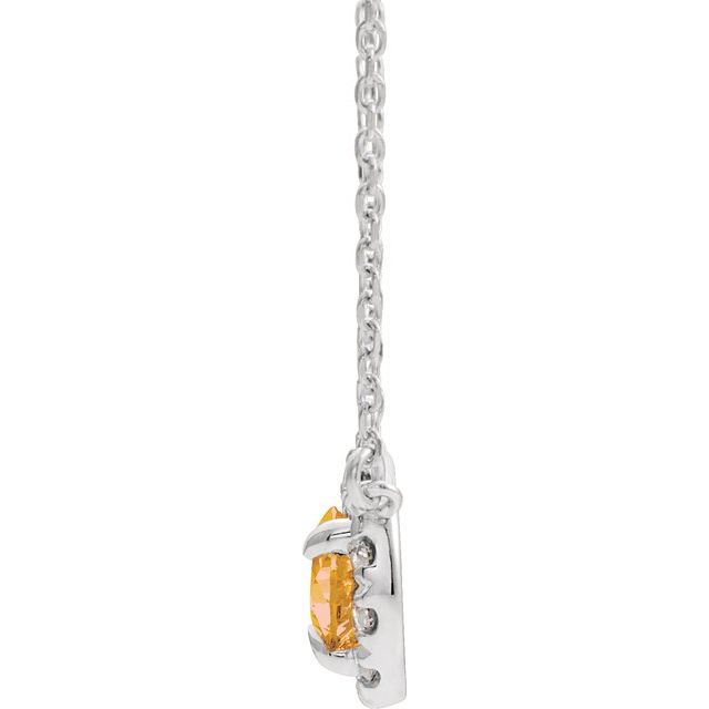 14k-white--natural-citrine-&-1/8-ctw-natural-diamond-16"-necklace
