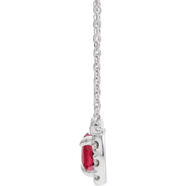 14k-white--natural-ruby-&-1/8-ctw-natural-diamond-16"-necklace