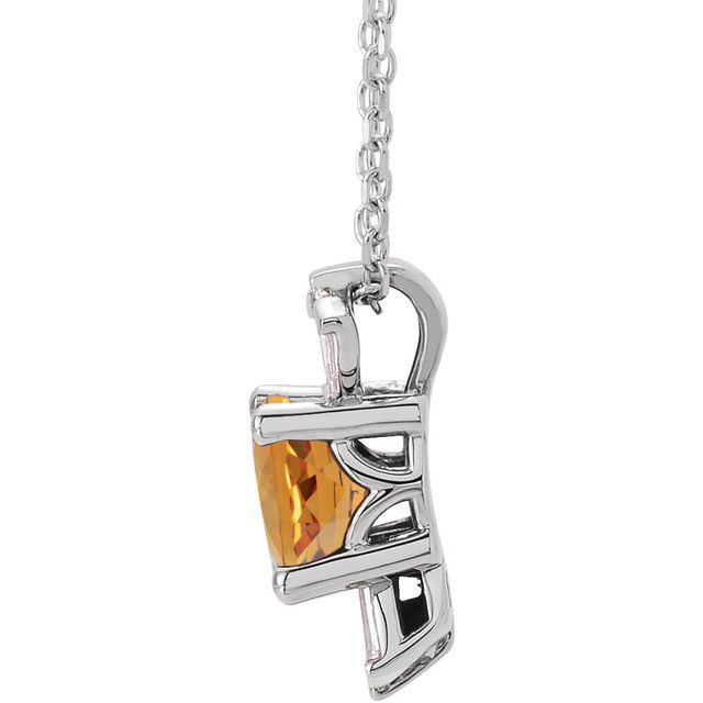 14k-white-natural-citrine-&-1/6-ctw-natural-diamond-16-18"-necklace