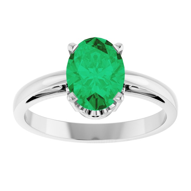 14k-white-lab-grown-emerald-ring