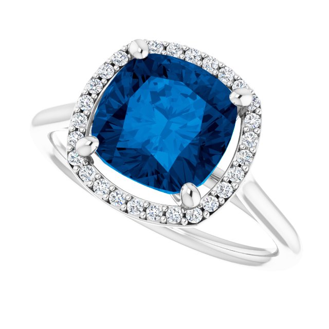 14k-white-lab-grown-blue-sapphire-&-1/6-ctw-natural-diamond-ring