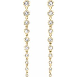 1 3/4 ct Lab-Grown Diamond Graduated Earrings