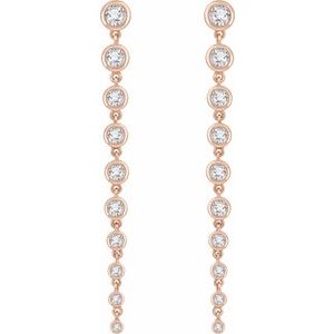 1 3/4 ct Lab-Grown Diamond Graduated Earrings