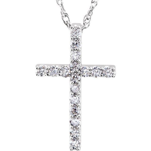 14k-yellow-1/2-ctw-natural-diamond-petite-cross-pendant