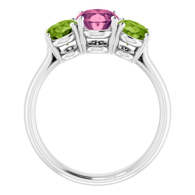 14k-white-imitation-pink-tourmaline-&-imitation-peridot-ring