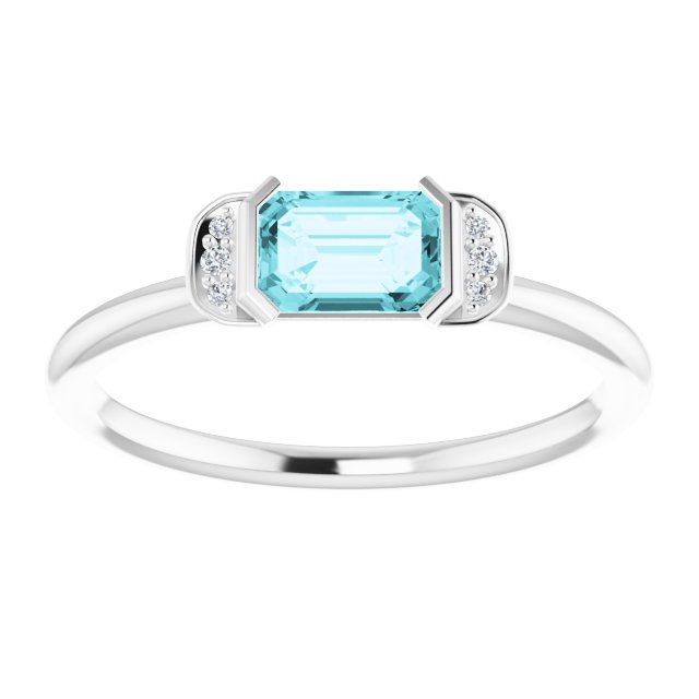 14k-white-natural-blue-zircon-&-.02-ctw-natural-diamond-stackable-ring