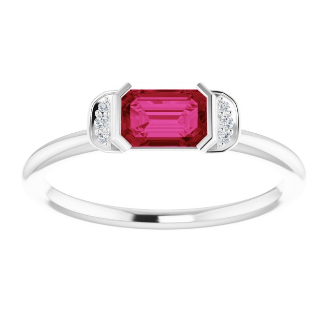 14k-white-natural-ruby-&-.02-ctw-natural-diamond-stackable-ring