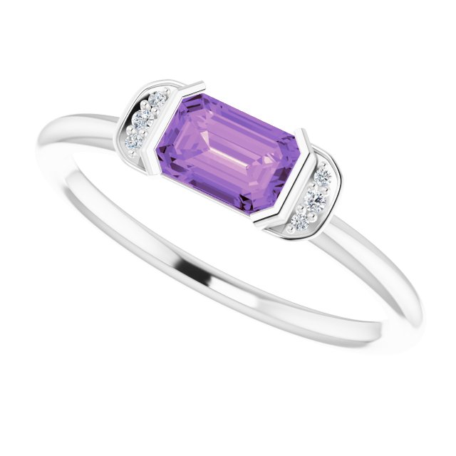 14k-white-natural-amethyst-&-.02-ctw-natural-diamond-stackable-ring