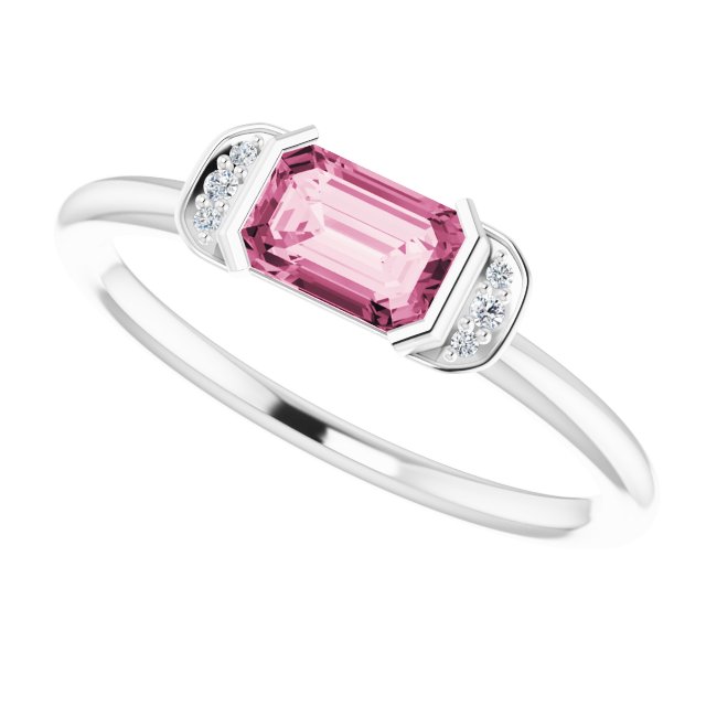 14k-white-natural-pink-tourmaline-&-.02-ctw-natural-diamond-stackable-ring