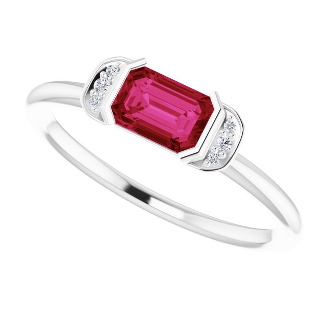 14k-white-natural-ruby-&-.02-ctw-natural-diamond-stackable-ring